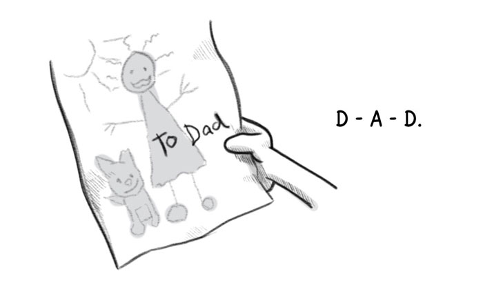 Boy From Dysfunctional Family Grows Up To Be A Dad-Of-Four, Illustrates What He Learned About Parenting The Hard Way