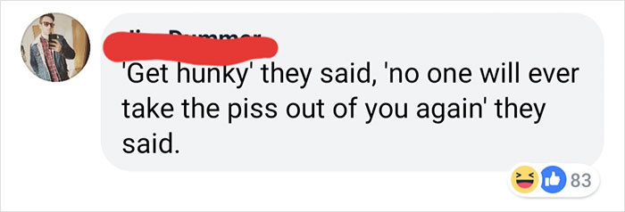 22 Of The Funniest Responses To Clothing Ad Where Model Is Wearing An Absurdly Tight Shirt