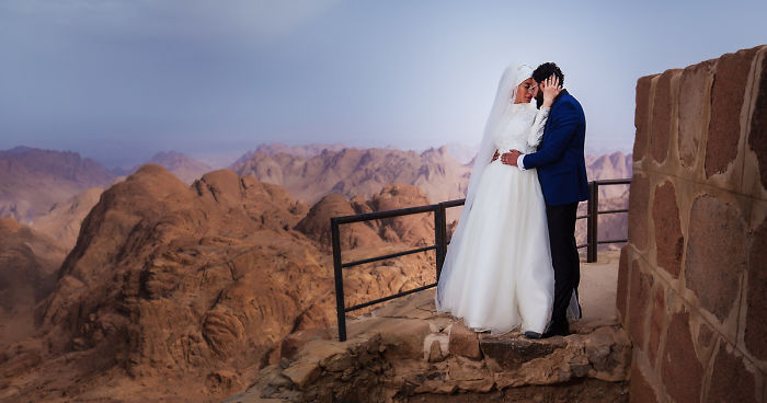 Hiked A 2200 M Mountain For The Wedding Photo Session Of My Friends