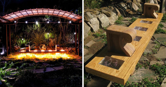 I Built A Meditation Bench In The Garden