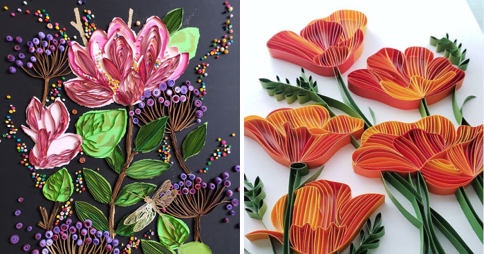 I Use Hundred Of Strips Of Paper To Create Art