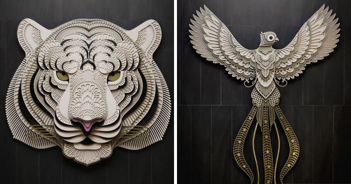 Layered 3D Sculpture Came To Life Using Customized Facebook 3D Photo