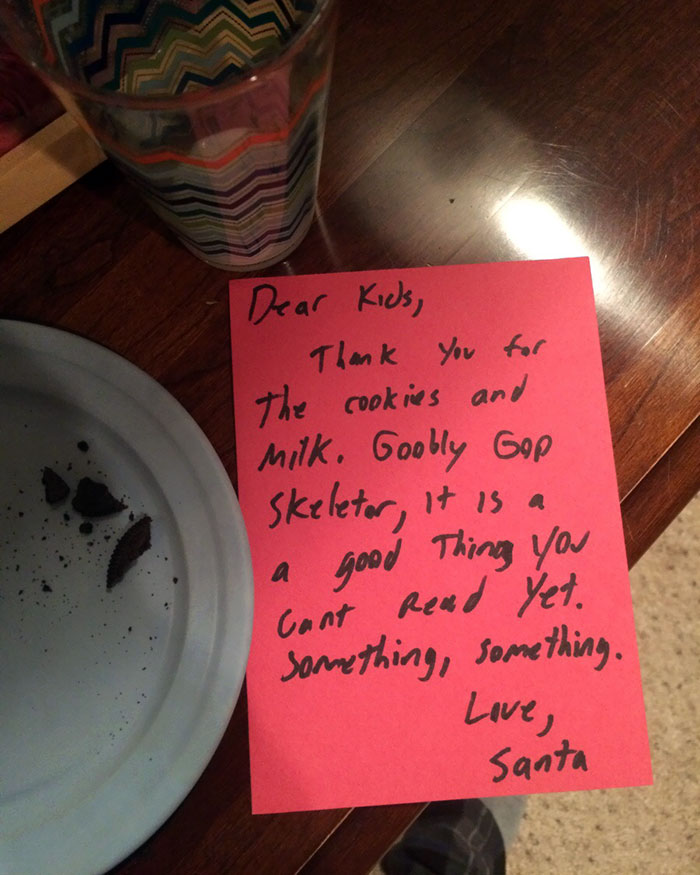 What Happens When My Wife Asks Me To Write The Letter From Santa At 12:30 Am