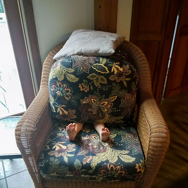 My Son's Hide-And-Go-Seek Spot