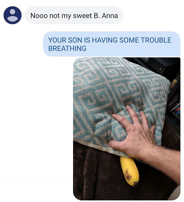 This Guy Takes A Knock-Knock Joke To The Next Level By Kidnapping Friend's Banana Family