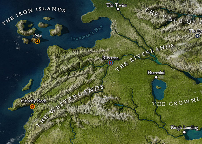 Someone Created A High-Resolution Map Of Westeros And It Looks Like A Location On Google Maps