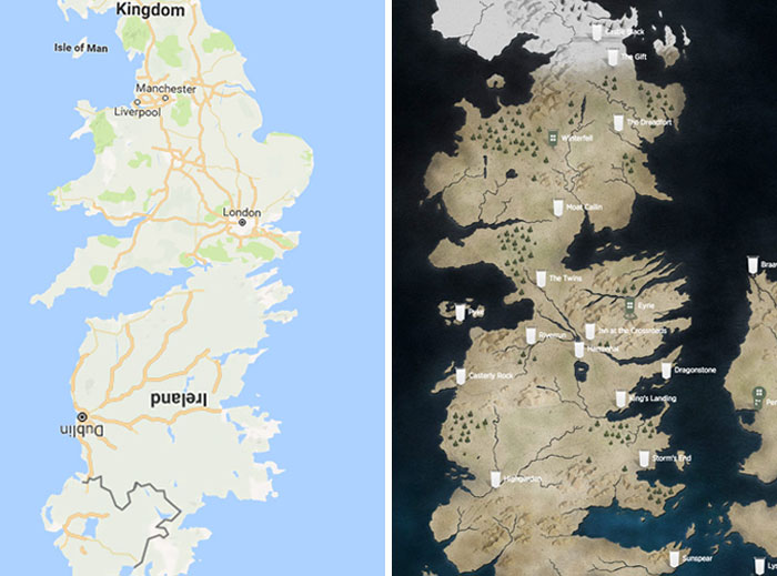 Someone Created A High-Resolution Map Of Westeros And It Looks Like A Location On Google Maps