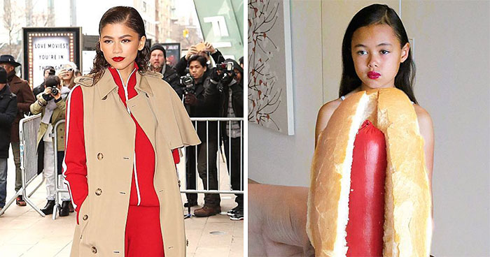 30 Atuendos ridículos de famosos recreados por una niña de 9 años