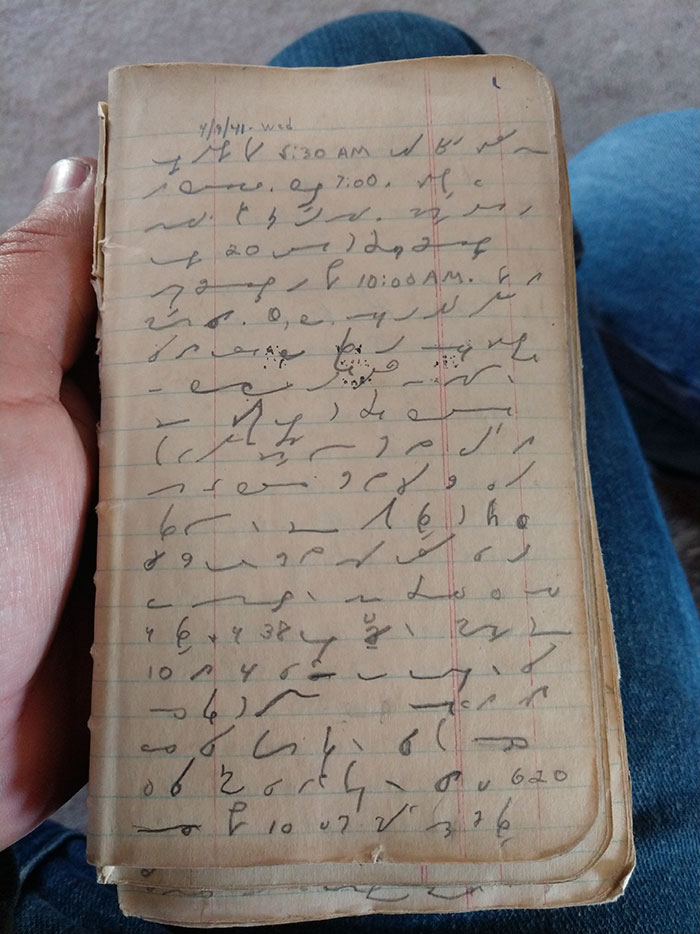 Man Finds His Grandpa's WWII Diary But Can't Read What's Written Inside, The Internet Helps To Translate It Man Finds His Grandpa's WWII Diary But Can't Read What's Written Inside, The Internet Helps To Translate It