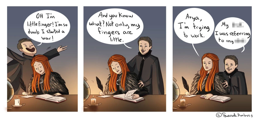 Comic Artist Shows What Happens Behind The Scenes Of Game Of Thrones