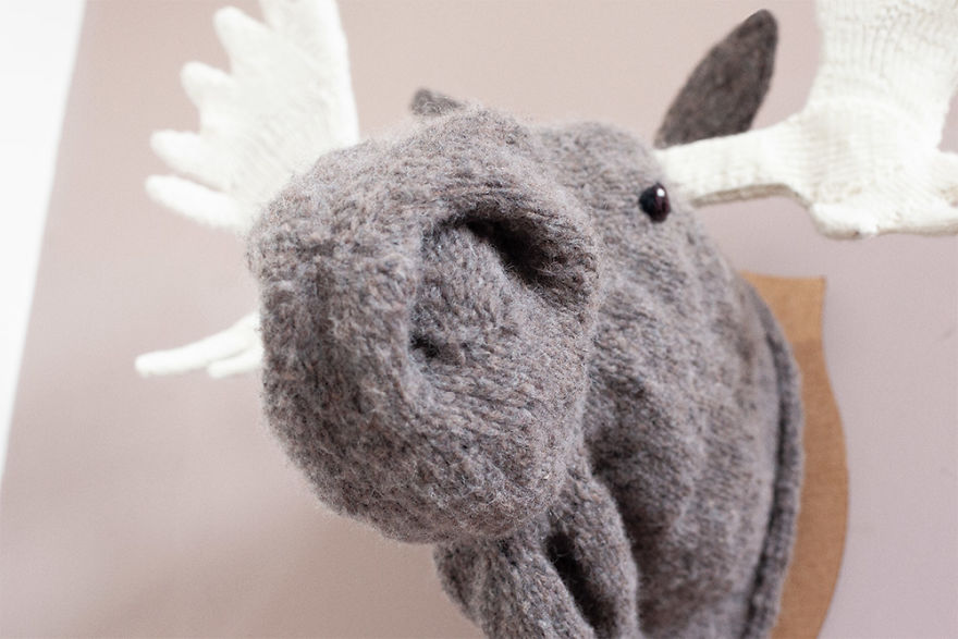 I Knit This Moose Head For A Wedding Present I Knit This Moose Head For A Wedding Present