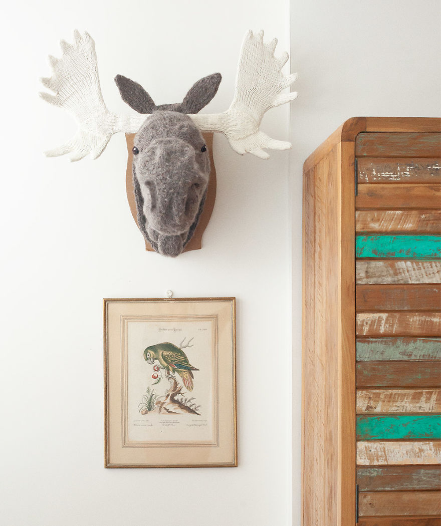 I Knit This Moose Head For A Wedding Present I Knit This Moose Head For A Wedding Present