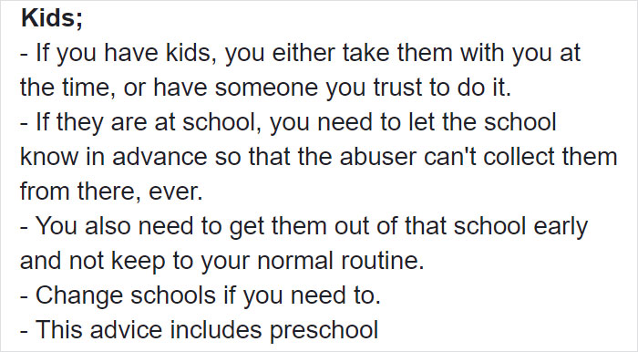 Woman Writes A Detailed Plan For Anyone Who's Trying To Escape An Abusive Partner Woman Writes A Detailed Plan For Anyone Who's Trying To Escape An Abusive Partner