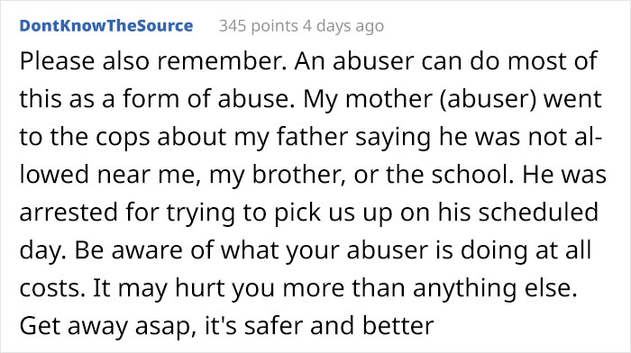Woman Writes A Detailed Plan For Anyone Who's Trying To Escape An Abusive Partner Woman Writes A Detailed Plan For Anyone Who's Trying To Escape An Abusive Partner