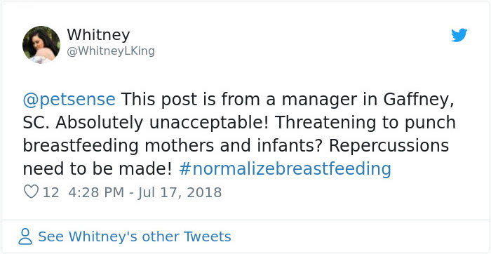 Mom Threatens To Punch Breastfeeding Women And Their Babies, Receives Major Backlash And Even Loses Her Job