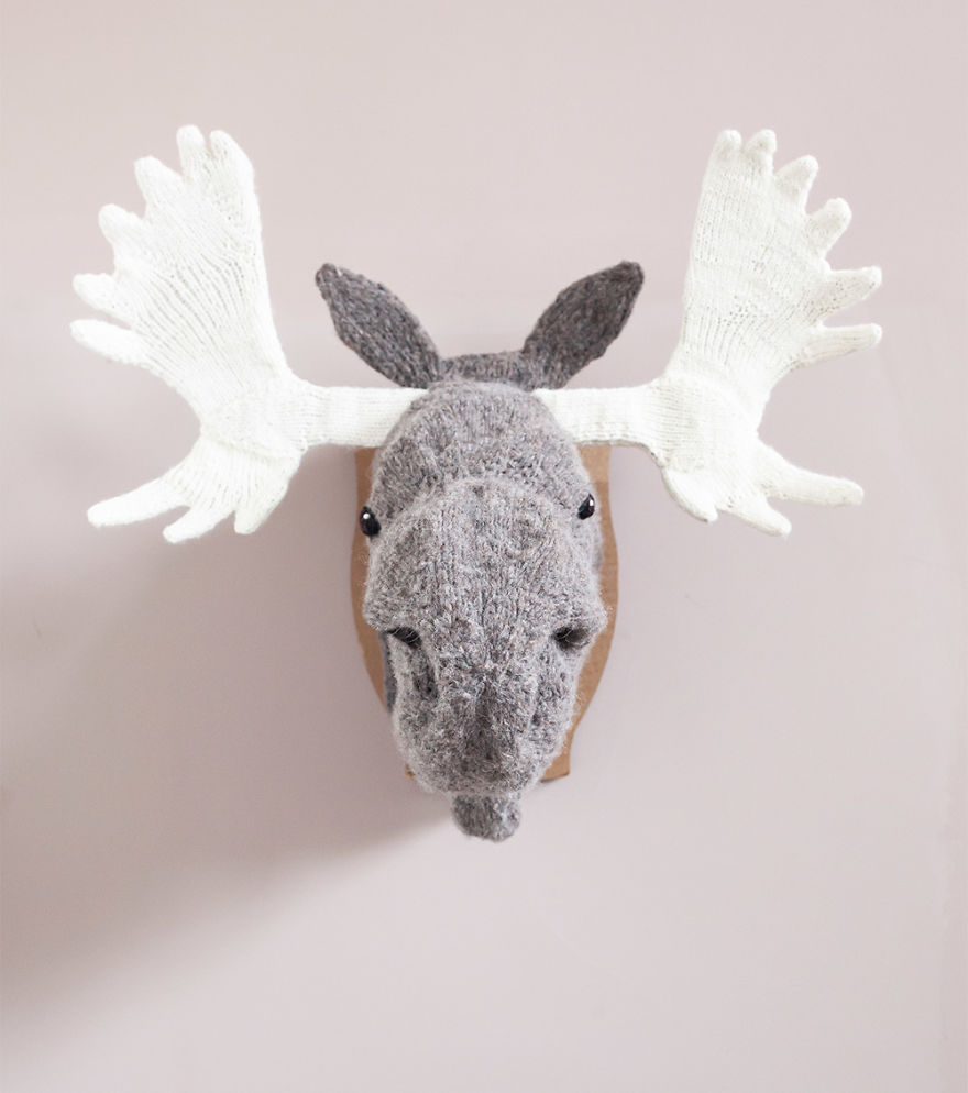 I Knit This Moose Head For A Wedding Present I Knit This Moose Head For A Wedding Present