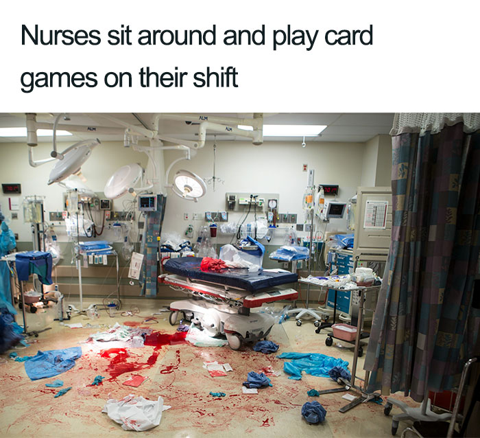Senator Says Nurses Don’t Need Breaks As They Spend Most Of The Day Playing Cards, Nurses Respond With Sarcastic Pics Senator Says Nurses Don’t Need Breaks As They Spend Most Of The Day Playing Cards, Nurses Respond With Sarcastic Pics