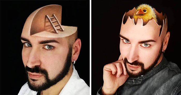 30 Stunning 3D Makeup Optical Illusions By Luca Luce