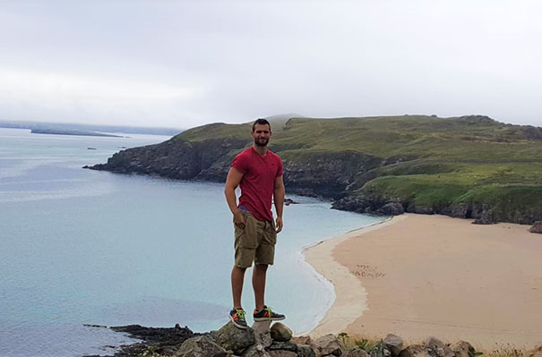 Giant Caught Standing On A Beach