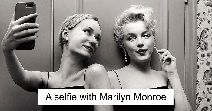 Photographer Uses Photoshop To Travel Back In Time And Snap Incredible Selfies With Celebrities