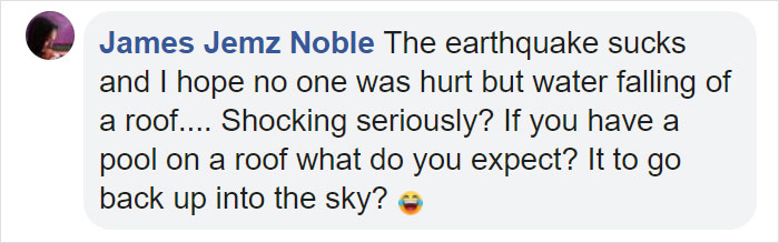 Water Cascades Down From The Rooftop Of A Skyscraper As A 6.1 Magnitude Earthquake Hits Manila Water Cascades Down From The Rooftop Of A Skyscraper As A 6.1 Magnitude Earthquake Hits Manila