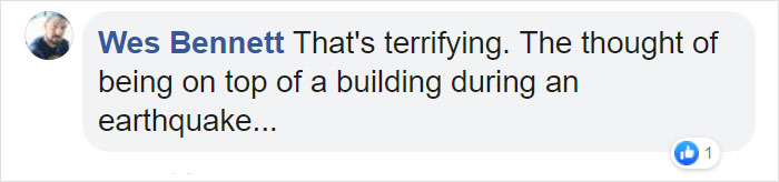 Water Cascades Down From The Rooftop Of A Skyscraper As A 6.1 Magnitude Earthquake Hits Manila