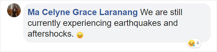 Water Cascades Down From The Rooftop Of A Skyscraper As A 6.1 Magnitude Earthquake Hits Manila