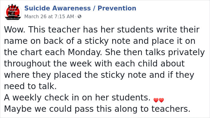 Teacher's Check-In Chart For Students To Share Their Feelings Goes Viral Teacher's Check-In Chart For Students To Share Their Feelings Goes Viral