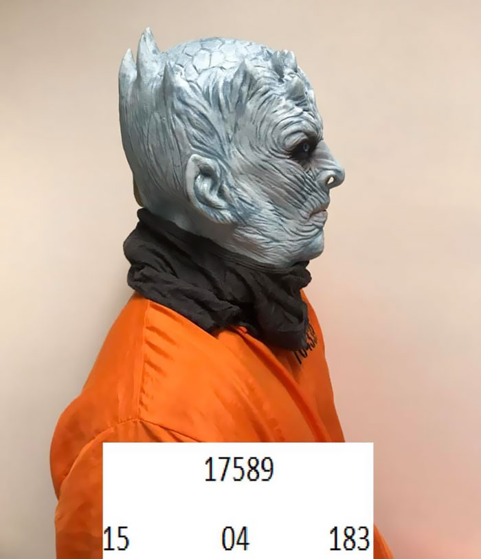 Norwegian Police Arrest The Night King For Destroying The Wall And Share His Mugshots Online Norwegian Police Arrest The Night King For Destroying The Wall And Share His Mugshots Online