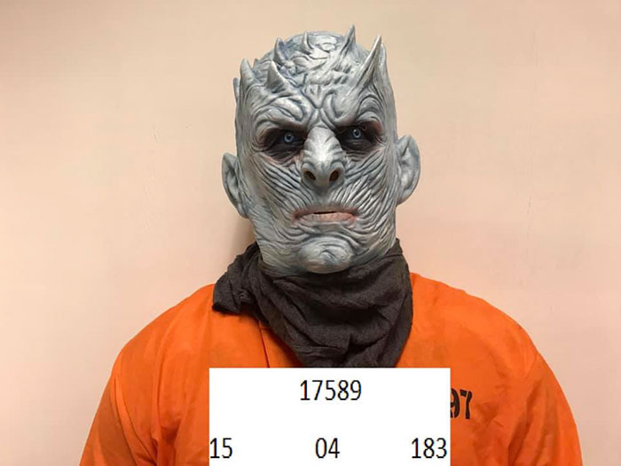 Norwegian Police Arrest The Night King For Destroying The Wall And Share His Mugshots Online Norwegian Police Arrest The Night King For Destroying The Wall And Share His Mugshots Online