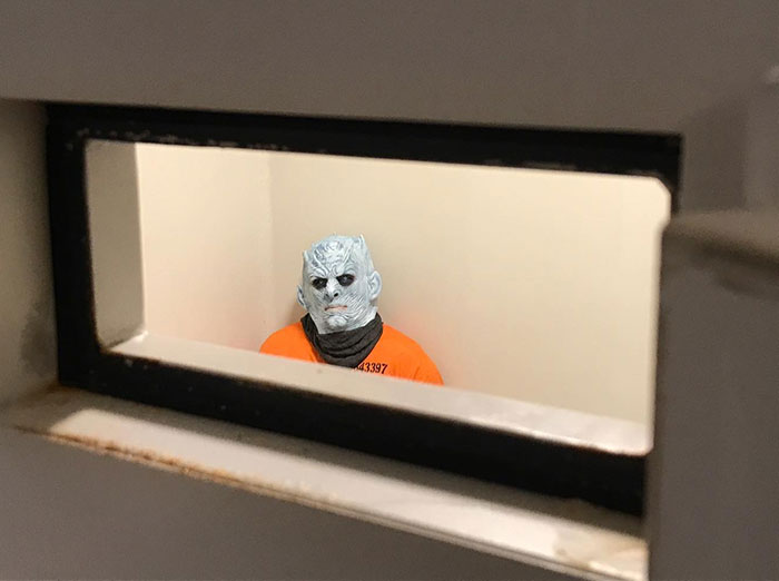 Norwegian Police Arrest The Night King For Destroying The Wall And Share His Mugshots Online Norwegian Police Arrest The Night King For Destroying The Wall And Share His Mugshots Online