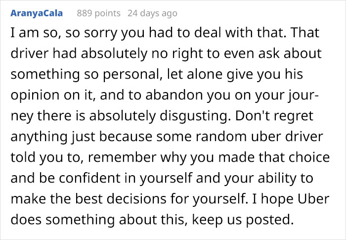 After Learning This Woman Is Going To Get An Abortion, Uber Driver Stopped The Car And Left Her In The Middle Of The Road After Learning This Woman Is Going To Get An Abortion, Uber Driver Stopped The Car And Left Her In The Middle Of The Road