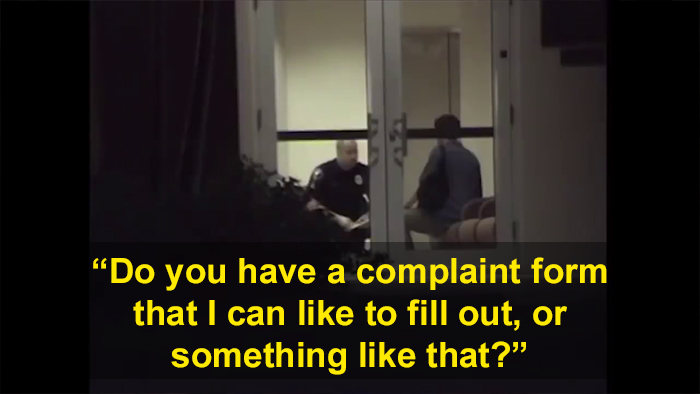 Hidden Cam Shows It's Nearly Impossible To File A Complaint Against A Police Officer In Florida And It's Terrifying Hidden Cam Shows It's Nearly Impossible To File A Complaint Against A Police Officer In Florida And It's Terrifying