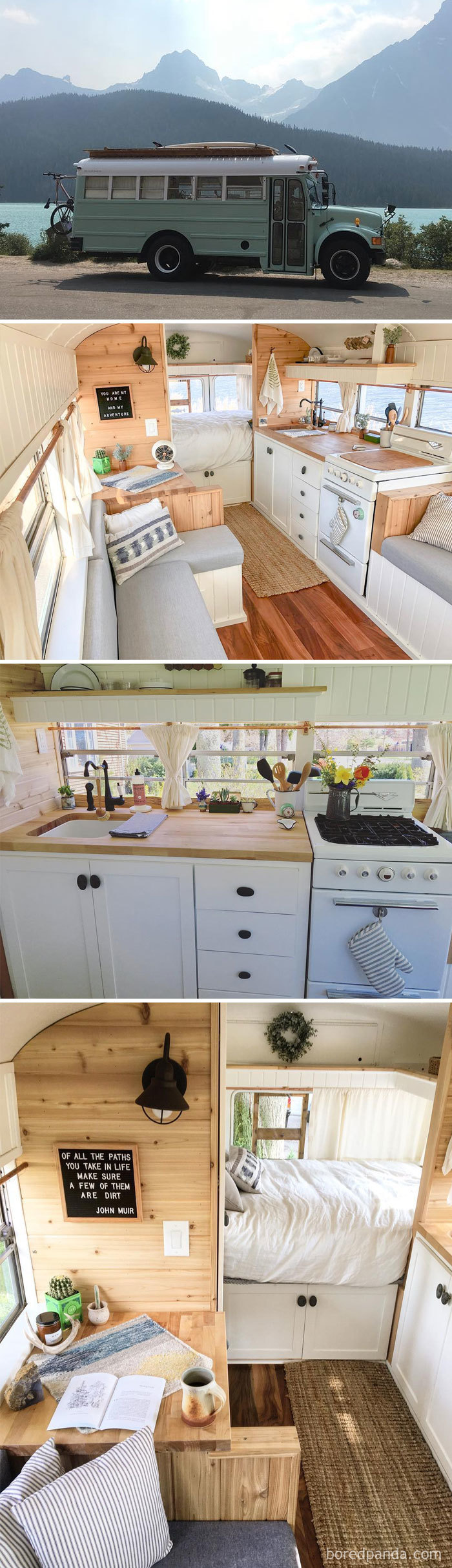 One Of Our Favorite Parts Of The Bus Is Her Fully-Functioning Kitchen