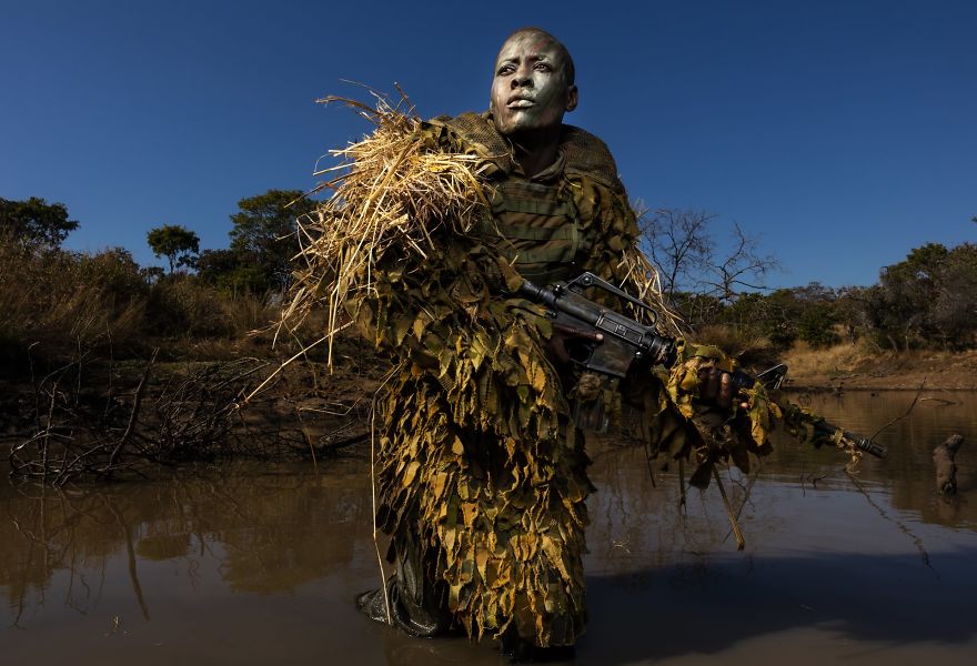 Environment, Singles, 1st Prize. "Akashinga - The Brave Ones" By Brent Stirton