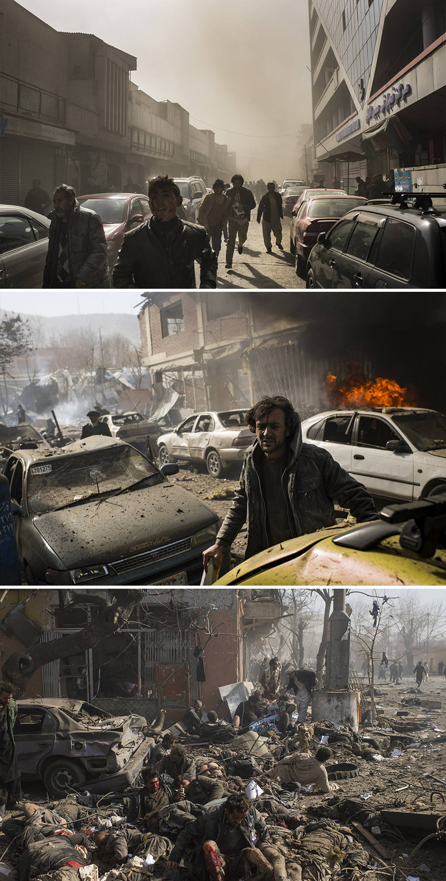 Spot News, Stories, 3rd Prize, "Ambulance Bomb" By Andrew Quilty