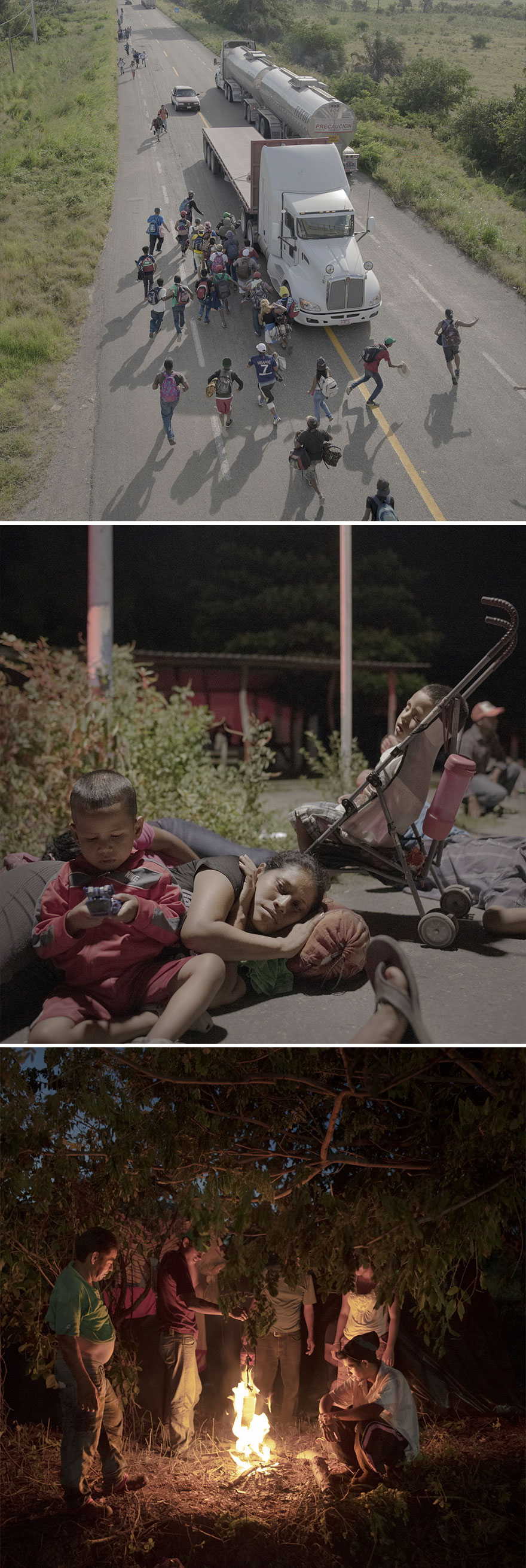 Spot News, Stories, 1st Prize, "The Migrant Caravan" By Pieter Ten Hoopen