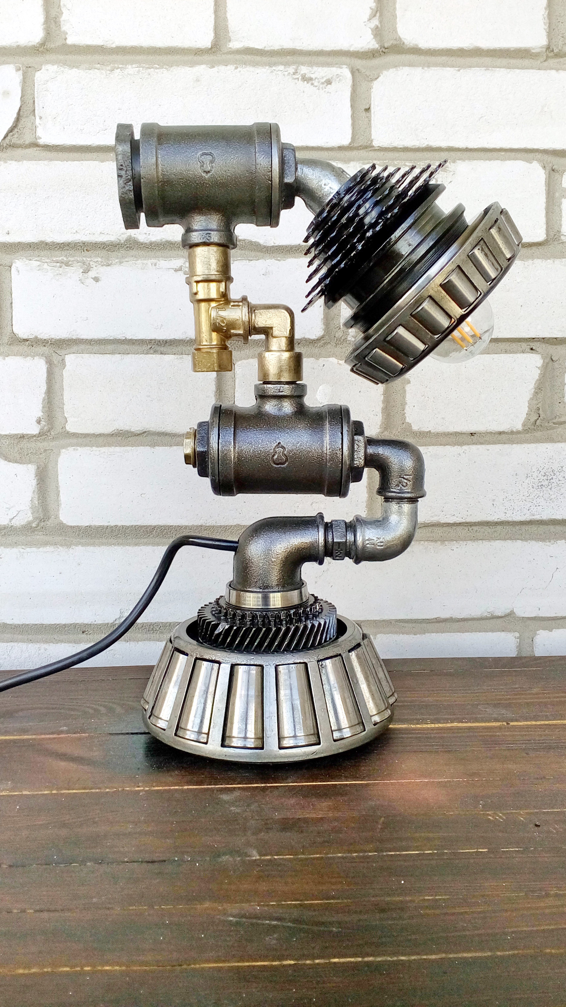 Industrial Lamp Art Game Of Thrones, Targaryen Gift Home Decor Lamp Metal Table Lamp Rustic Lightning Plumbing Lamp Machine Age Lighting Steampunk Bedside Lamp Gift For All Occasion Pipe Light