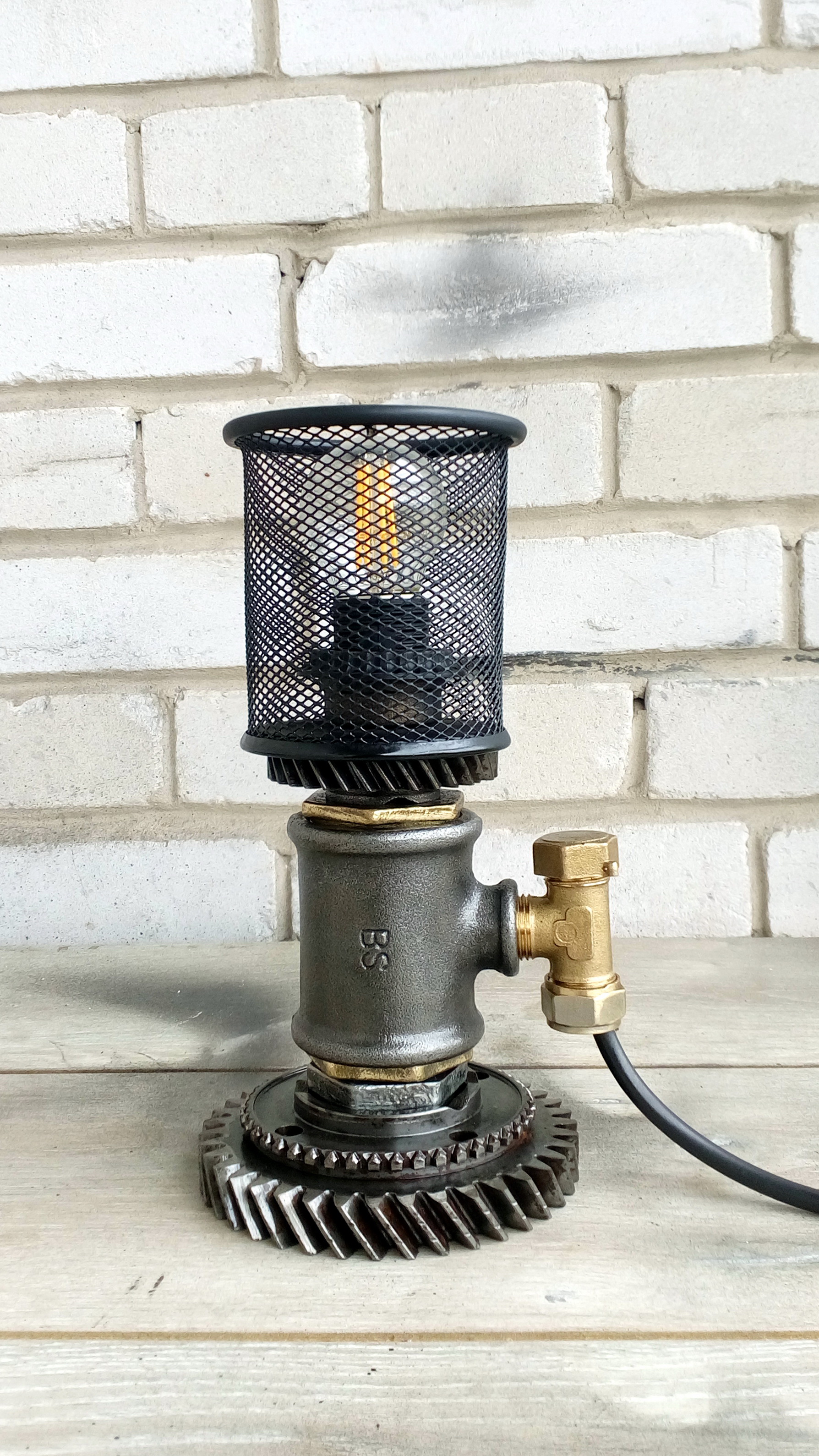 Steampunk Lamp Edison Lamp Steampunk Decor Steampunk Art Loft Lamp Home Decor Industrial Lighting Metal Table Lamp Rustic Lamp Edison Light Pipe Lamp Desk Lamp