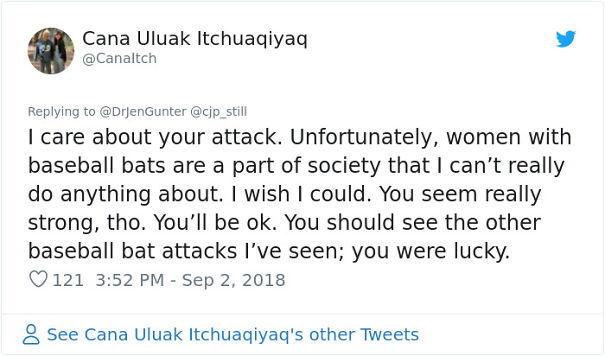 Preacher Carrying 'You Deserve To Be Raped' Sign Gets Hit With A Baseball Bat And The Comments Are Priceless Preacher Carrying 'You Deserve To Be Raped' Sign Gets Hit With A Baseball Bat And The Comments Are Priceless