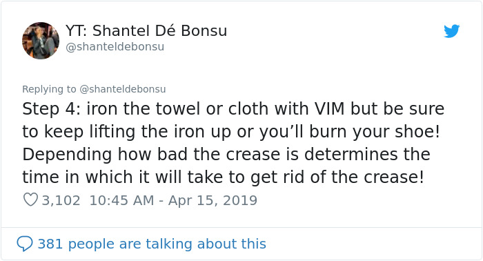 Woman Shows A Method To Remove Creases From Your Sneakers, People Try It And Post Their Before & After Results Woman Shows A Method To Remove Creases From Your Sneakers, People Try It And Post Their Before & After Results