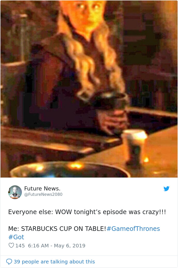 Game Of Thrones Accidentally Leave A Starbucks-Like Cup In One Of The Scenes And People Are Losing It (Updated)
