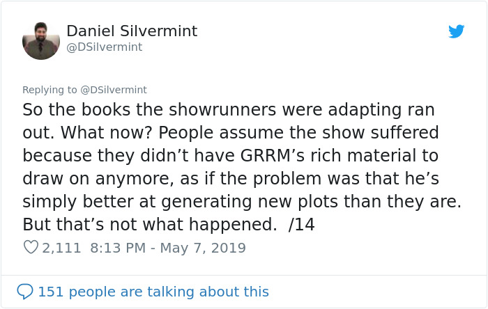 Fan Gives Insightful Reasoning Why Game Of Thrones Season 8 Was Destined To Fail (No Spoilers)