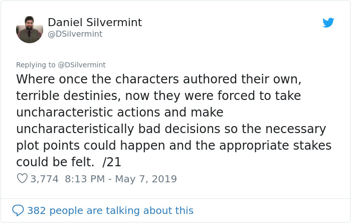 Fan Gives Insightful Reasoning Why Game Of Thrones Season 8 Was Destined To Fail (No Spoilers)