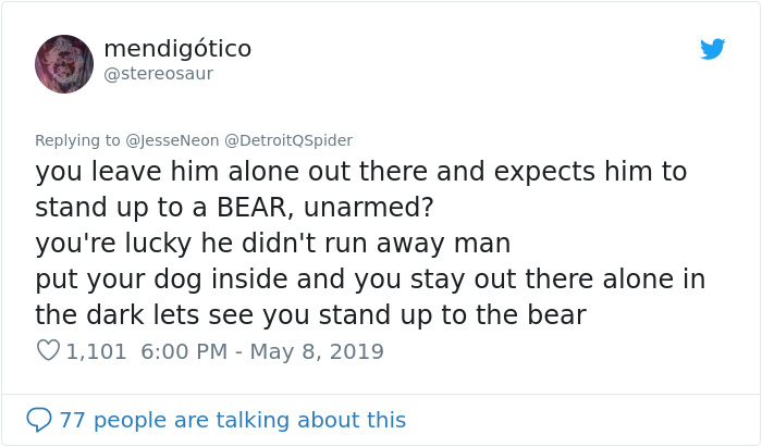 Bear Gifts Deer Bones To Guard Dog In Exchange Of Being Allowed Access To This Man's Trash Bear Gifts Deer Bones To Guard Dog In Exchange Of Being Allowed Access To This Man's Trash