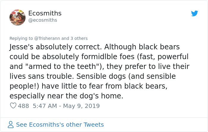 Bear Gifts Deer Bones To Guard Dog In Exchange Of Being Allowed Access To This Man's Trash Bear Gifts Deer Bones To Guard Dog In Exchange Of Being Allowed Access To This Man's Trash
