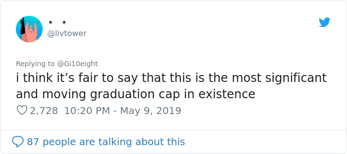 Teen Lists School Shooting Victims Since 1999 On Her Graduation Cap Teen Lists School Shooting Victims Since 1999 On Her Graduation Cap