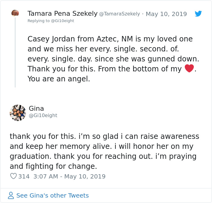 Teen Lists School Shooting Victims Since 1999 On Her Graduation Cap Teen Lists School Shooting Victims Since 1999 On Her Graduation Cap