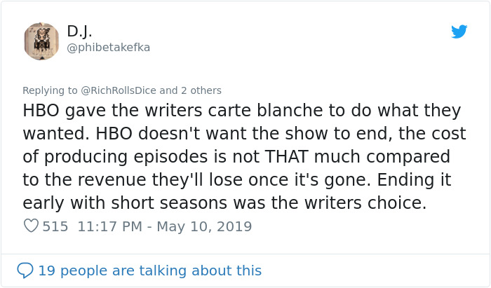 Fan Gives Insightful Reasoning Why Game Of Thrones Season 8 Was Destined To Fail (No Spoilers)