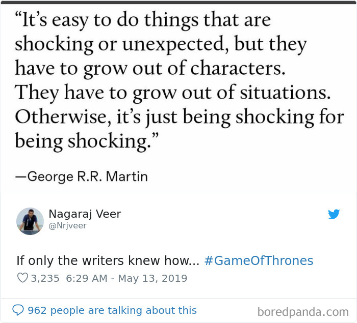 Got Writing Reaction